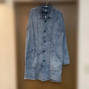 데님풍 롱 셔츠