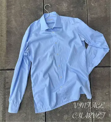 [ 명품 도감 ] Charvet 라이트 블루 긴팔 셔츠