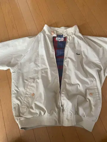 Lacoste 아이보리 풀집업 자켓