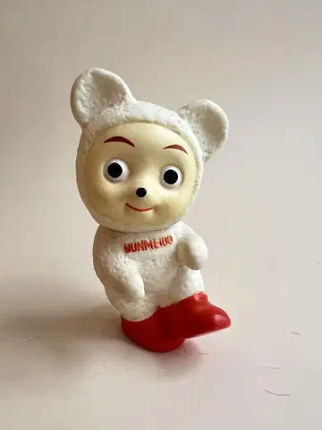 쇼와 레트로 당시물 문명당 칸칸베어 소프트 비닐 인형 저금통