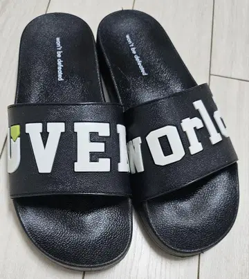 UVERworld 샌들 블랙 컬러 투어 굿즈