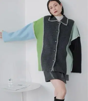 LOWRYS FARM 핸드 스티치 라이크 가디건 컬러풀 가디건
