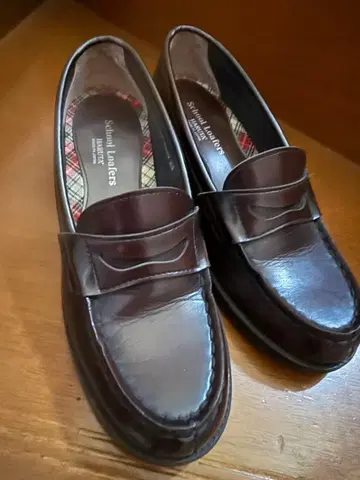 HARUTA 다크 브라운 힐 로퍼 23cm