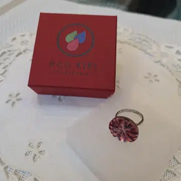 데시마루 eco KIKI 보라색 핑크 키리코 반지