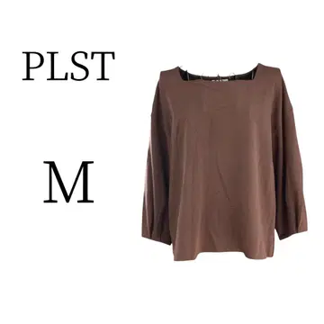 새상품급 PLST 플라스테 브라운 긴팔 셔츠 블라우스 M