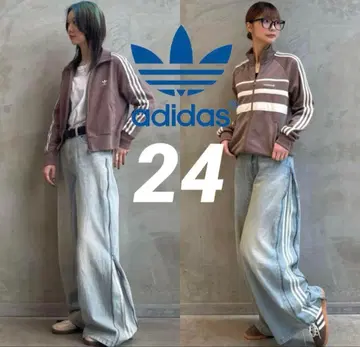 아디다스 데님 지퍼 팬츠 24inch