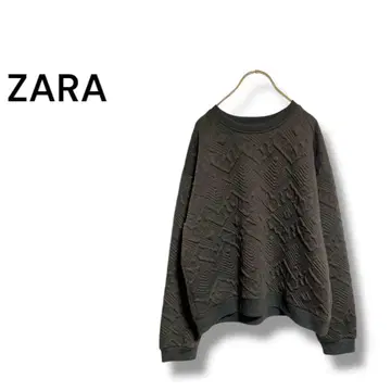 [ 자라 ] 트레이닝복 맨투맨 긴팔 캐주얼 루즈핏 그레이 M