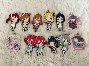 Aqours 러버 스트랩 아크릴 키링