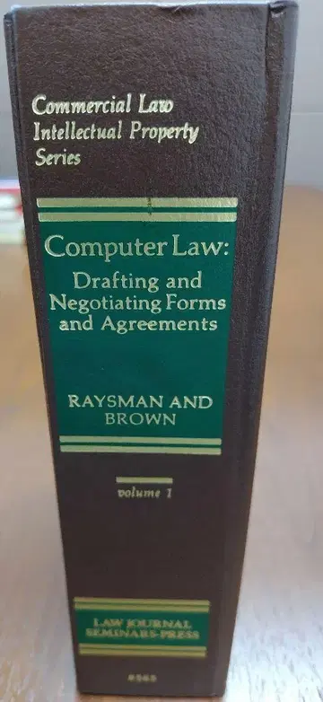 Computer Law Drafting Forms volume1