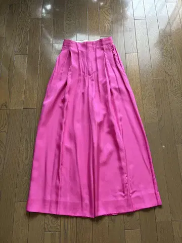 [미사용 새상품] 드로어 큐프라 코튼 턱 팬츠 핑크 size34