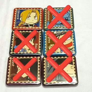 강철의 연금술사 하가렌 스퀘어 캔뱃지 에드워드 엘릭