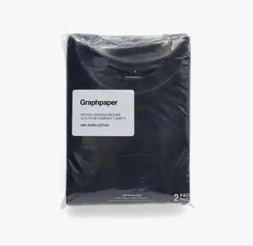 Graphpaper 네이비 T셔츠 2팩