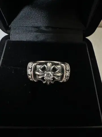 레몬 트리 빈티지 반지 크로스 모티브 925 각인 10호