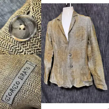 GIORGIO BRATO 이탈리아제 린넨 자켓 실크  리프트 취급