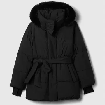 GAP 프리마 로프트 빅 퍼프 자켓 다운 허리 벨트 포함 L
