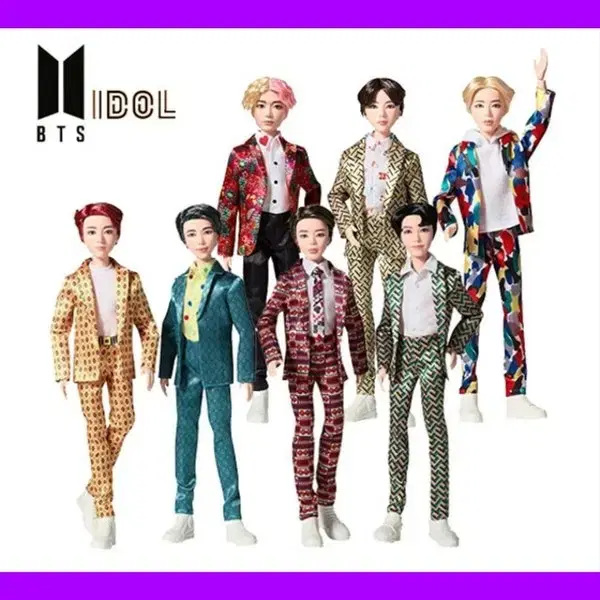 [미개봉]BTS 방탄소년단 패션돌 7종 1/6 피규어 세트