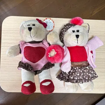 스벅 봉제 인형 세트 발렌타인