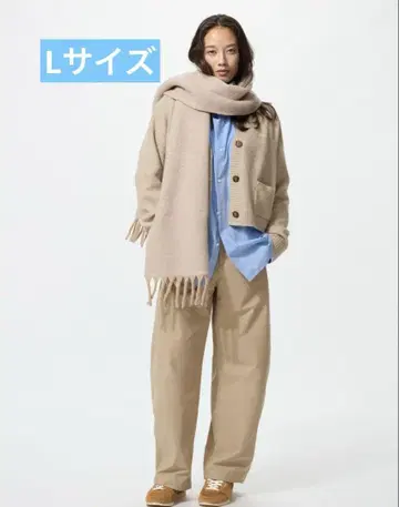 유니클로 저지 배럴 레그 팬츠