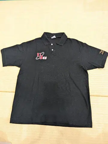 레어 Mizuno UJ 피케 셔츠 블랙 유도