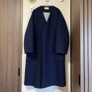 에브레 론 헤르만 별주 본딩 코트 롱 오버 사이즈