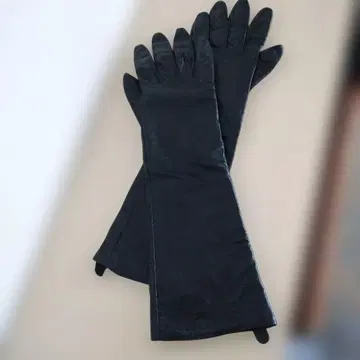 양 천연 가죽 시어링 가죽 40cm 블랙 롱 장갑 L 사이즈 새상품급