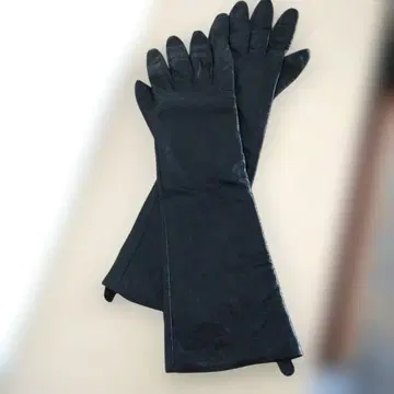 양 천연 가죽 시어링 가죽 40cm 블랙 롱 장갑 L 사이즈 새상품급