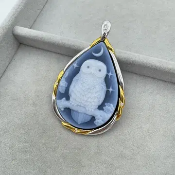 [ 레어 ] Matthias Postler 목걸이 탑 카메오 스톤