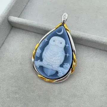 [ 레어 ] Matthias Postler 목걸이 탑 카메오 스톤