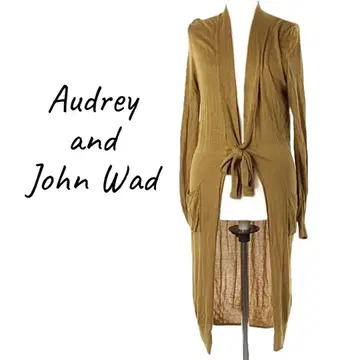 Audrey and John Wad 롱 니트 긴팔 가디건
