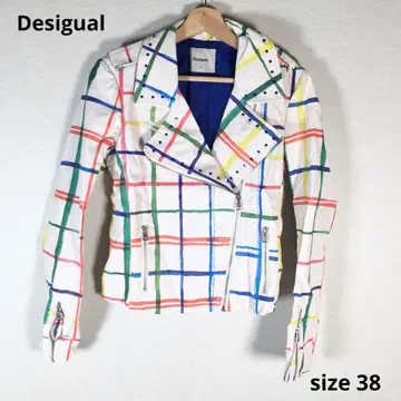 상태 좋음 Desigual 데시구알 멀티 컬러 자켓 size 38