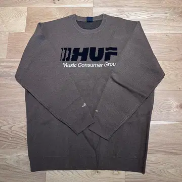 HUF 하프 니트 스웨터 브라운 브라운 xxl
