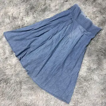 Maglie par ef-de 데님 스커트 플레어 면린넨 빈티지 7호