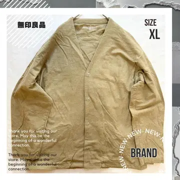 [무인양품] muji labo 양면 기모 플란넬 가디건 XL