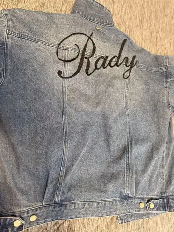 Rady 자수 로고 데님 자켓