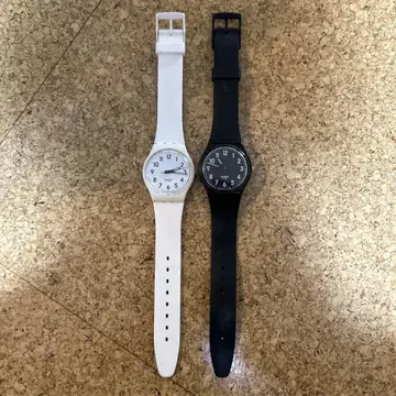 Swatch 아날로그 쿼츠 손목시계 2색 세트