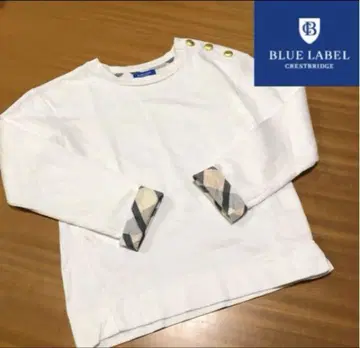 BLUE LABEL CRESTBRIDGE 화이트 어깨 사이드 버튼 풀오버