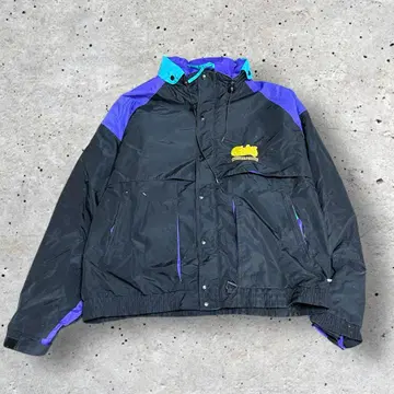 90s Dunbrooke XL 기업 로고 자수 나일론 자켓 스트릿