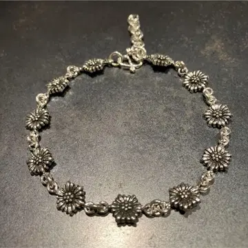 SILVER925 SUNFLOWER MOTIF BRACELET/실버