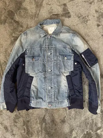 sacai 도킹 데님 자켓