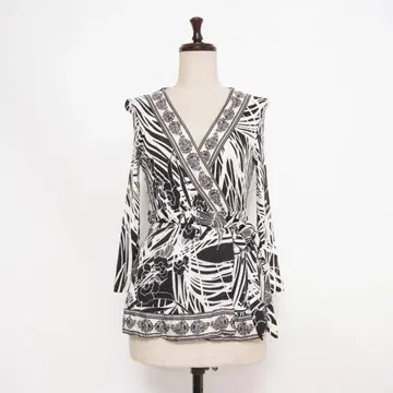 클래스 로베르토 카발리 올 패턴 카슈쿨 티셔츠 모노톤 S*HD839