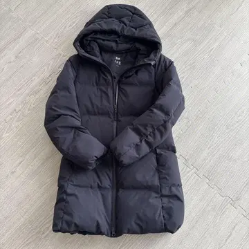 UNIQLO 후드 부착 미들 다운 자켓 네이비 S