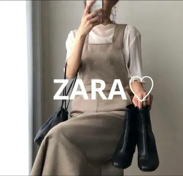 ZARA 베이지 살로펫 스커트 롱 기장