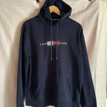 TOMMY HILFIGER 네이비 후드티 L 남성용