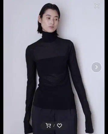 ENOF 블랙 긴팔 티셔츠 M