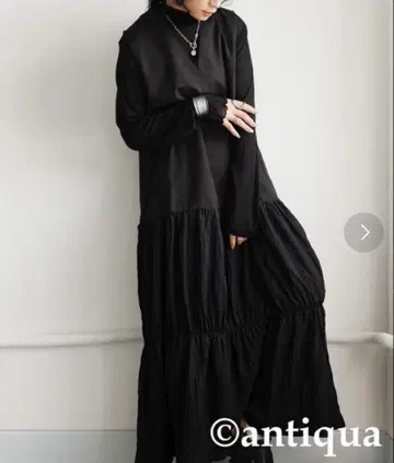 안티카 슬리브리스 티어드 원피스 사이즈 P