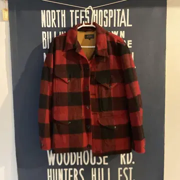 BEAMS 빨검 체크 자켓 M 사이즈