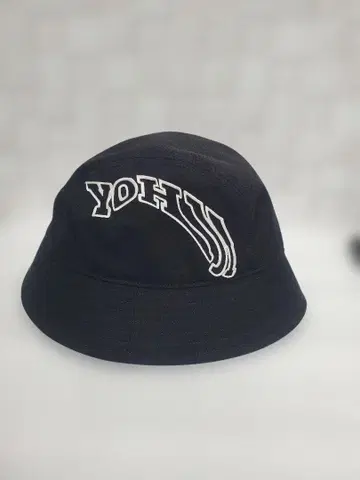 Y-3 YOHJI 로고 버킷 햇 블랙
