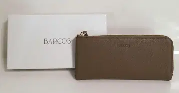 BARCOS 장지갑 브라운 천연 가죽 가죽