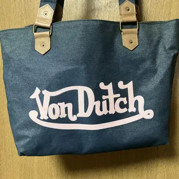 Von Dutch 다크 블루 토트백