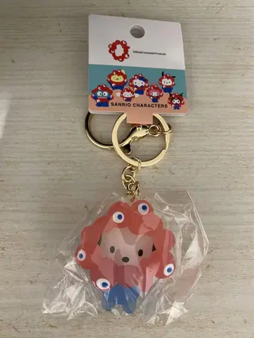 산리오 미야쿠미야쿠 클리어 컬러 키링 포차코